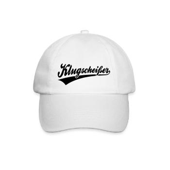 Geek Pride: Klugscheißer - Baseballkappe - Weiß/Weiß - Vorne