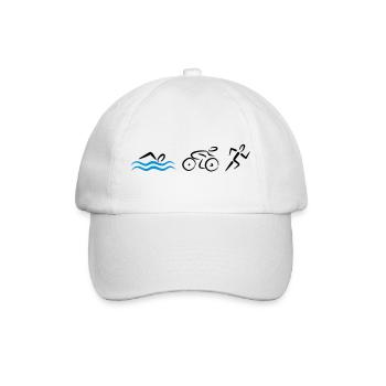 Triathlon - Baseballkappe - Weiß/Weiß - Vorne