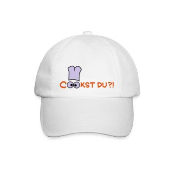 Cook st Du? - Baseballkappe - Weiß/Weiß - Vorne