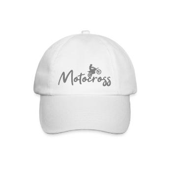 Motocross - Baseball Cap - white/white - Front