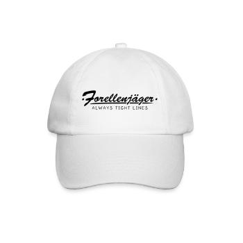 Forellenjäger - Baseballkappe - Weiß/Weiß - Vorne