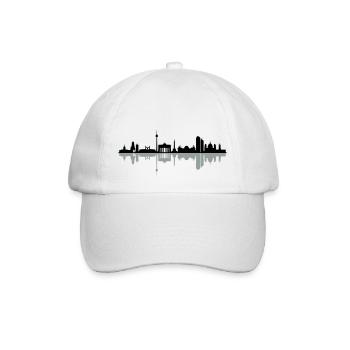 Skyline Berlin - Baseballkappe - Weiß/Weiß - Vorne