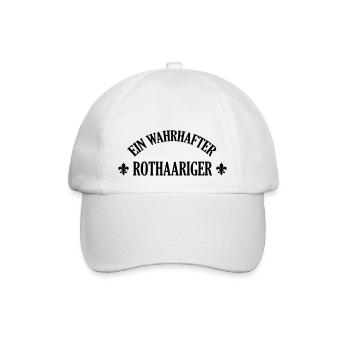 Rothaariger Rothaarige Rothaarig Rot Rotschopf - Baseballkappe - Weiß/Weiß - Vorne