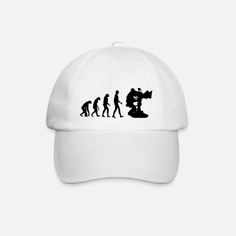 Cameraman / Camera / Kameramann / Kamera - Baseball Cap - white/white