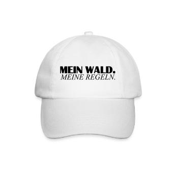 mein wald - Baseballkappe - Weiß/Weiß - Vorne