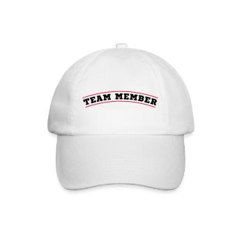 team member design - Baseball Cap - white/white - Front