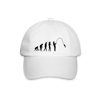 fishing_evolution_001 - Baseballkappe - Weiß/Weiß - Vorne