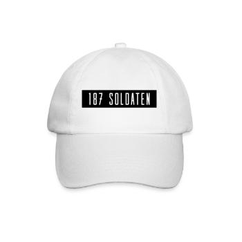 187 soldaten - Baseballkappe - Weiß/Weiß - Vorne