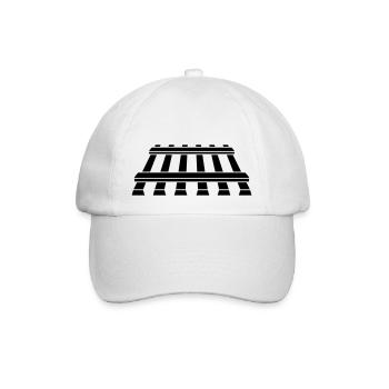 Logo Symbol Gleis - Baseballkappe - Weiß/Weiß - Vorne