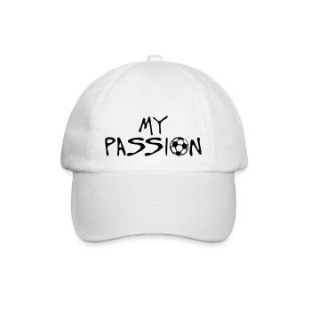 football my passion quote sport - Baseball Cap - white/white - Front