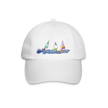 Sailboats - Baseball Cap - white/white - Front