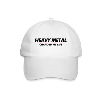 Le Heavy Metal a changé ma vie - Casquette classique - blanc/blanc - Devant
