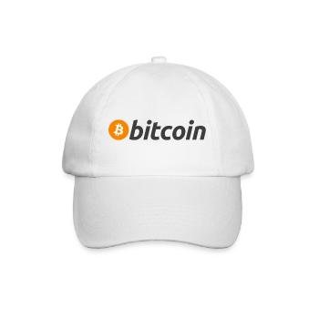 Bitcoin BTC: Official Logo - Baseball Cap - white/white - Front