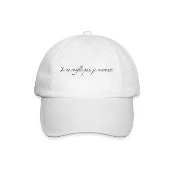 Je ne ronfle pas - Casquette classique - blanc/blanc - Devant