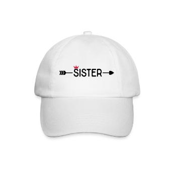 Schwester - Baseballkappe - Weiß/Weiß - Vorne