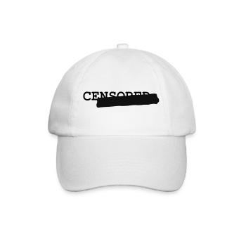 Censored - Baseball Cap - white/white - Front