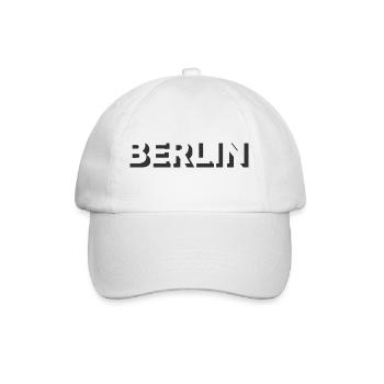 berlin symbol capital logo icon text letter - Baseball Cap - white/white - Front