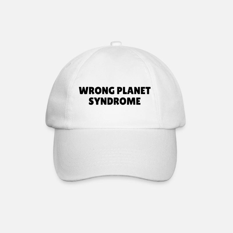 Wrong Planet Syndrome Autisme Asperger Sort - Casquette classique - blanc/blanc