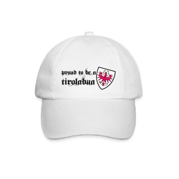 Tirola Bub - fière d’être une tirolabua - Tiroler Bua - Casquette classique - blanc/blanc - Devant