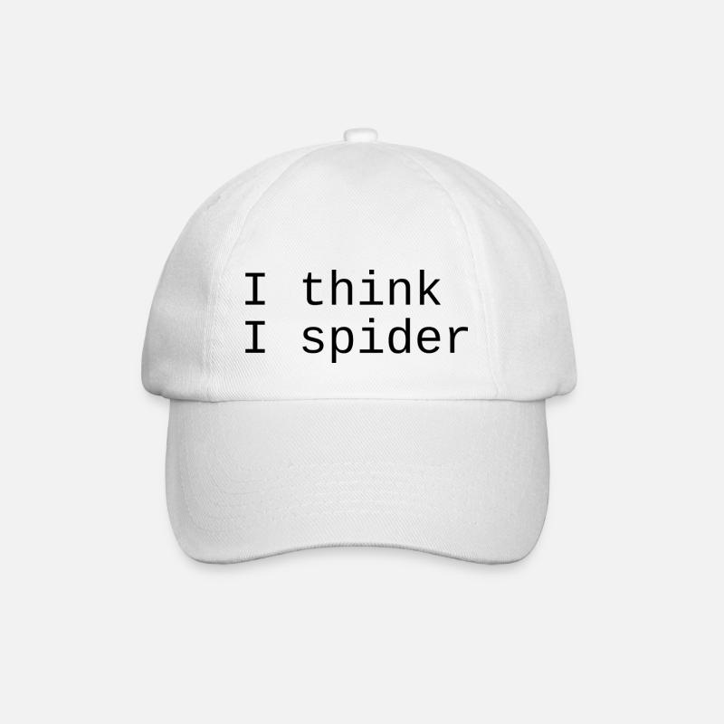 I think I spider - Baseballkappe - Weiß/Weiß