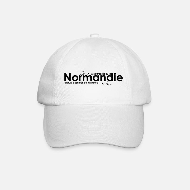 Schöne Normandie - Baseballkappe - Weiß/Weiß