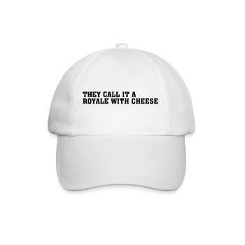 Ils l’appellent une citation de film Royale with Cheese - Casquette classique - blanc/blanc - Devant