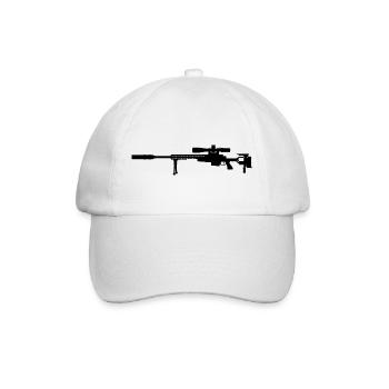 United States Army G22 Sniper rifle Bundeswehr - Baseball Cap - white/white - Front