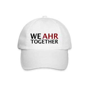 We AHR together | Ahrtal Hochwasser SolidAHRität - Baseballkappe - Weiß/Weiß - Vorne