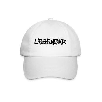 legendär - Baseballkappe - Weiß/Weiß - Vorne