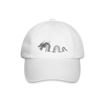 black dragon - Baseball Cap - white/white - Front