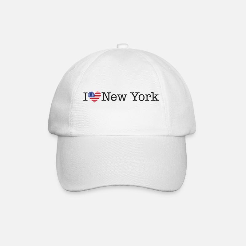 I love New York - Baseballkappe - Weiß/Weiß