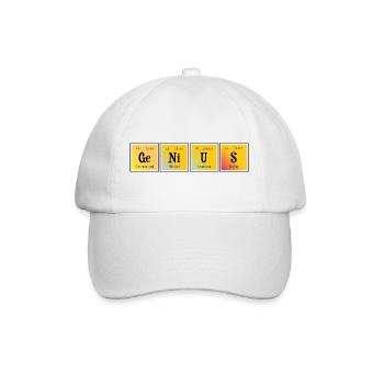 Genius - Baseball Cap - white/white - Front