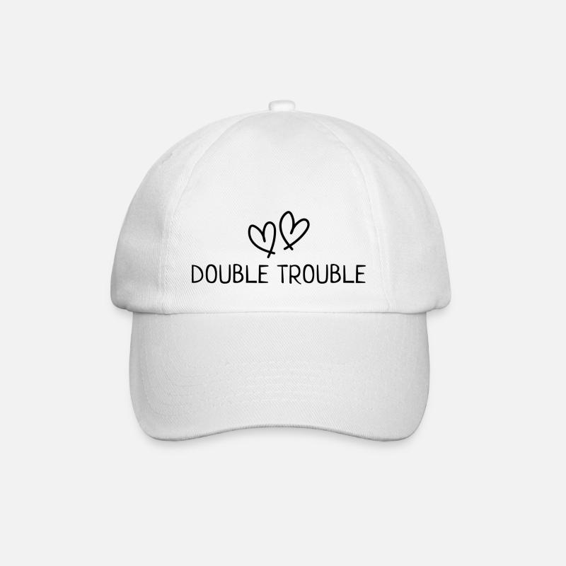 Double Trouble - Jumeaux - Casquette classique - blanc/blanc