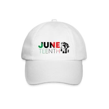 JUNETEENTH - Baseball Cap - white/white - Front