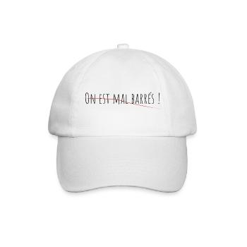 On est mal barrés ! - Casquette classique - blanc/blanc - Devant