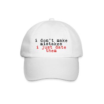 Je ne fais pas d’erreurs, je les sors juste 2 - Casquette classique - blanc/blanc - Devant