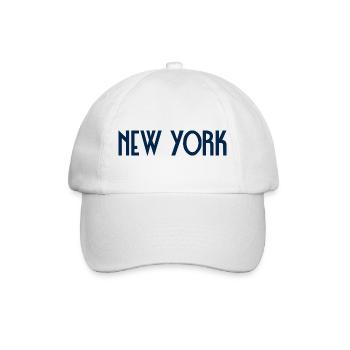New York - Casquette classique - blanc/blanc - Devant