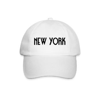 New York - Casquette classique - blanc/blanc - Devant