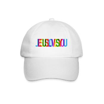 Jesus Christ of Nazareth Faith Bible Jesus - Baseball Cap - white/white - Front