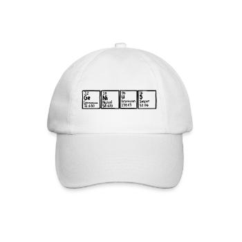 Genius Periodic Table Element - Baseball Cap - white/white - Front