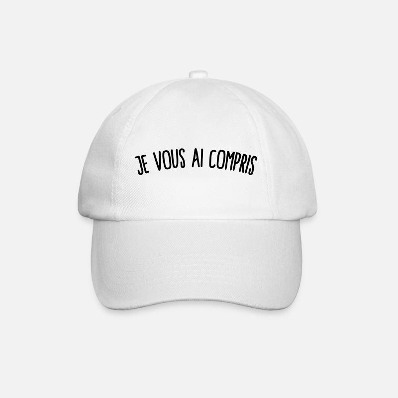 Citation phrase culte célèbre général - Casquette classique - blanc/blanc