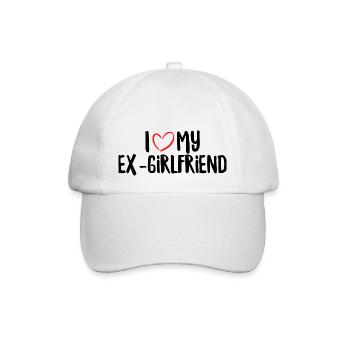 J’aime mon ex-petite amie - Casquette classique - blanc/blanc - Devant