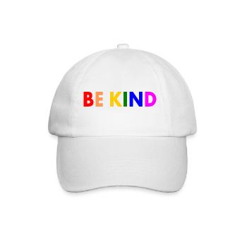 Be kind - Baseballkappe - Weiß/Weiß - Vorne
