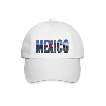 mexico mexico cactus - Baseball Cap - white/white - Front