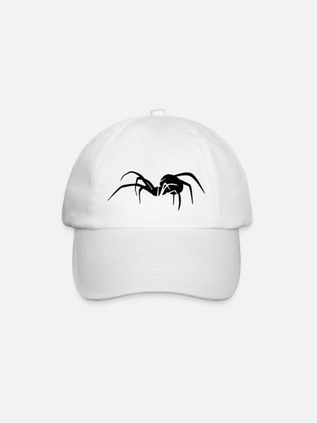 Spider - Baseball Cap - white/white