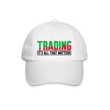 Le trading, c’est tout ce qui compte 4 - Casquette classique - blanc/blanc - Devant