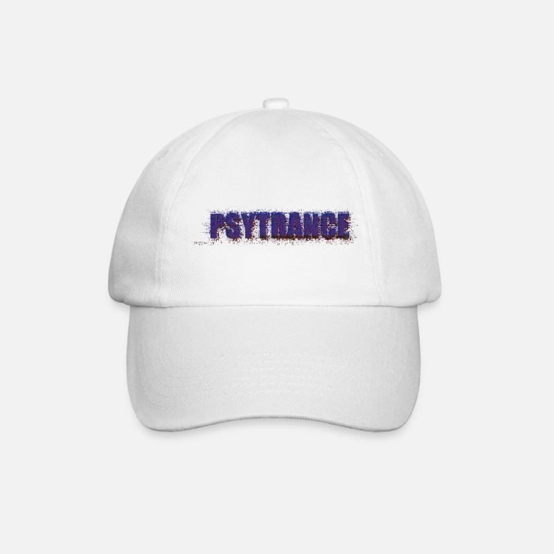 PSYTRANCE - Baseball Cap - white/white
