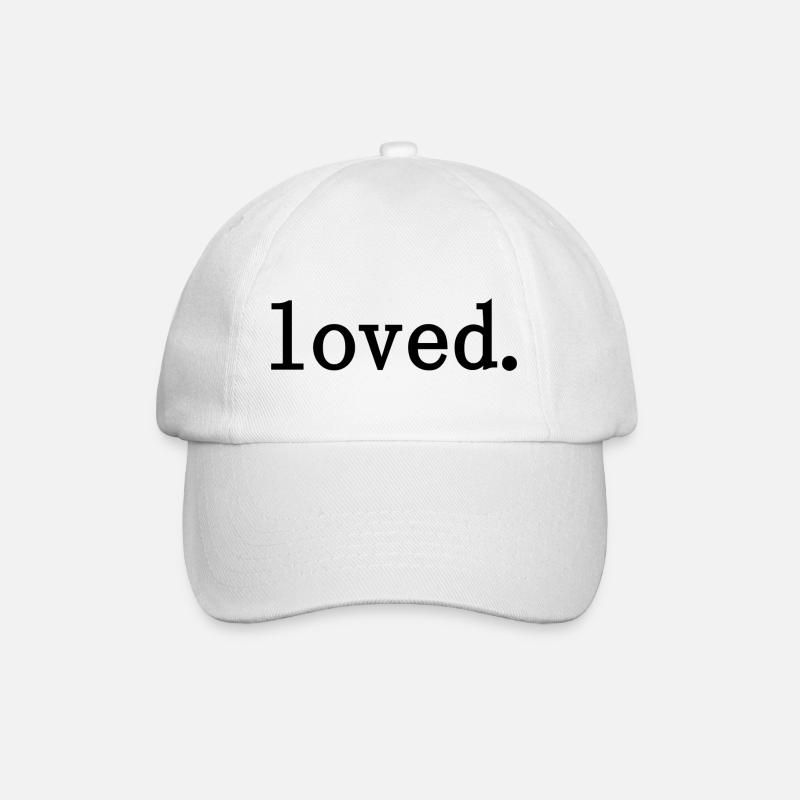 loved. - Baseballkappe - Weiß/Weiß
