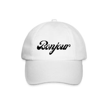 Bonjour idée cadeau - Casquette classique - blanc/blanc - Devant