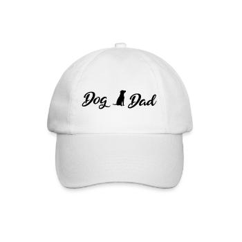 Dog Dad Black - Baseball Cap - white/white - Front
